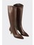 Kahve Deri Kadın Çizme 2