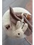Teddy Bunny Emzik Askısı Krem Renkli Teddy Kumaş 12 cm 6