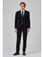 Erkek Siyah Poliviskon Basic Slim Fit Sivri Yaka Takım Elbise 3