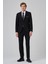 Erkek Siyah Poliviskon Basic Slim Fit Sivri Yaka Takım Elbise 4