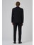 Erkek Siyah Poliviskon Basic Slim Fit Sivri Yaka Takım Elbise 5