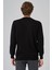 Erkek Siyah Basic Bisiklet Yaka Dynamic Fit Rahat Kesim Triko 5