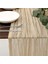 Cheesecloth Masa Koşucu Boho Gaz Gideri Peynir Kumaş Masa Koşucu Rustik Sheer Runner Düğün Bej 4pcs Için (Yurt Dışından) 5