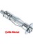Çelik Alçıpan Boşluk Dübel Tuğla Paraşüt Duvar Bims Tuğla 4X38 Metal 5 Adet Dübel 3