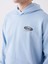 Xsıde Mavi Uzun Kollu Baskılı Erkek Kalın Hoodie 4