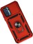 Xiaomi Redmi Note 10 Kılıf Pars Lens Yüzüklü Silikon - Kırmızı 3