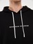 Xsıde Siyah Uzun Kollu Baskılı Erkek Hoodie 4