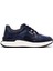 Erkek Lacivert Bağcıklı Kalın Tabanlı Deri Casual Sneaker 25WFD600614 1