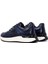 Erkek Lacivert Bağcıklı Kalın Tabanlı Deri Casual Sneaker 25WFD600614 5