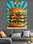 Lezettli Hamburger Dekoratif Kanvas - Mdf Ahşap Tablo 2