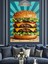 Lezettli Hamburger Dekoratif Kanvas - Mdf Ahşap Tablo 3