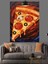 Büyük Pizza Dilimi Dekoratif Kanvas - Mdf Ahşap Tablo 4