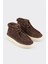 Kahve Deri Kadın Spor Bot 2