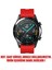 Huawei Watch Gt 6 46MM Kordon, Silicone Rapidbands Kırmızı 2