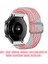 Huawei Watch Gt 6 46MM Kordon Braided Loop Band Pembe Beyaz 2