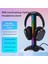 Rgb Kulaklık Stand Alma Ritim Ortam Işığı 2xusb2.0 Masaüstü Kulaklık Tutucu Ev/ofis Siyah (Yurt Dışından) 4