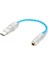 USB C Ila 3.5mm Kulaklık Adaptör Kablosu, Ses Taşınabilir Kod Çözücü, Mobil Kulaklık Adaptörü, Yuvarlak Delikli Kulaklık Kablosu Adaptörü (Yurt Dışından) 3