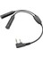 Ga Dual Flugs Havacılık Kulaklığı 2 Pimli Pilot Kulaklık Konnektörüne Baofeneng Uv-5r 888S Için Kabloyu Dönüştürme Kenwood (Yurt Dışından) 1