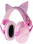 Pembe Kedi Kulakları Çocuklar Kulaklıklar Çalışma ve Uyku Gürültü Engelleme Için Çocuklar Için Ayarlanabilir Karşıtı Işitme Koruyucusu (Yurt Dışından) 3
