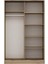 Kale 2 Kapaklı Sürgülü Dolap Modern Tasarım Dore/Antrasit Sunta Malzeme 120 Cm 9