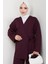 Kimonolu Oysho Ikili Takım 1623 - Bordo 2