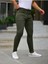 Erkek Jeans Slim Fit Likralı Denim Haki Kot Pantolon 2