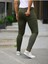 Erkek Jeans Slim Fit Likralı Denim Haki Kot Pantolon 3