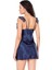 Arias Closet Lacivert Kısa Saten Gecelik 3