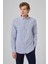 Erkek Lacivert Slim Fit Düğmeli Yaka Gömlek 3