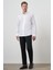 Erkek Beyaz Pamuk Trend Slim Fit Dar Kesim Non Iron Gömlek 2