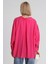 Kadın Fuşya Oversize Gömlek | Düşük Omuzlu Cep Detaylı | Rahat Kalıp 3