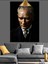 Mustafa Kemal Atatürk Dekoratif Kanvas - Mdf Ahşap Tablo 1
