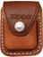 Çakmak Taşıma Kılıfı Kadın ve Erkek Kullanıma Uygun Kahverengi Deri Malzemeden 1