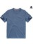 Erkek Basic Rahat Kesim O Yaka Penye Pamuk T-Shirt Mavi 2