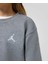 Nıke Jordan Brooklyn Fleece Gri Çift Iplik Çocuk Sweatshırt 95D389 2