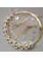 Şeffaf Pleksili Kapı Süsü, Duvar Süsü, Duvar Dekoru, Hediyelik Ürün Gold 28CM 1