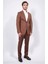 Slim Fit Mono Yaka Kiremit Yünlü Takım Elbise 1