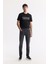 Erkek Antrasit Taş Yıkamalı Pamuklu Elastan Berlin Slim Fit Jean Pantolon A51Y3513 8