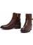 Kadın Kahverengi Fermuarlı Deri Bot 25WFD281418 3