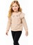 Fırfırlı Yakası Çiçek Nakışlı 2 Iplik Uzun Kol Kız Çocuk Sweatshirt 1