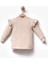 Fırfırlı Yakası Çiçek Nakışlı 2 Iplik Uzun Kol Kız Çocuk Sweatshirt 3