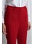 Bol Paça Krep Pantolon - Kırmızı 4