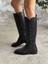 Celly Siyah Hakiki Deri Kadın Çizme 4