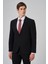 Erkek Siyah Poliviskon Basic Slim Fit Sivri Yaka Takım Elbise 1