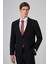 Erkek Siyah Poliviskon Basic Slim Fit Sivri Yaka Takım Elbise 2