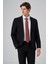 Erkek Siyah Poliviskon Basic Slim Fit Sivri Yaka Takım Elbise 3