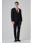 Erkek Siyah Poliviskon Basic Slim Fit Sivri Yaka Takım Elbise 4