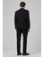 Erkek Siyah Poliviskon Basic Slim Fit Sivri Yaka Takım Elbise 5