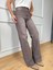 Zr Kahve Wide Leg Jean 8