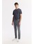 Erkek Gri Eskitme Yıkamalı Esnek Berlin Slim Fit Jean Pantolon B003524 16
